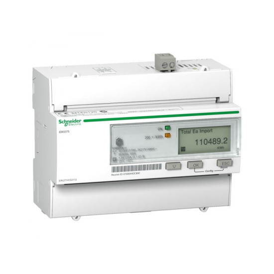 Acti9 iEM compteur d'énergie tri 125A multi-tarif LON MID -