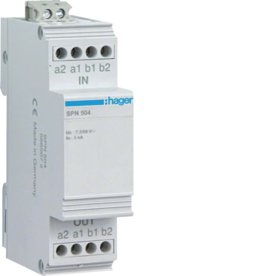 PARAFOUDRE POUR LIGNE TELEPHONIQUE NUMERIQUE -HAGER-SPN504,Parafoudre