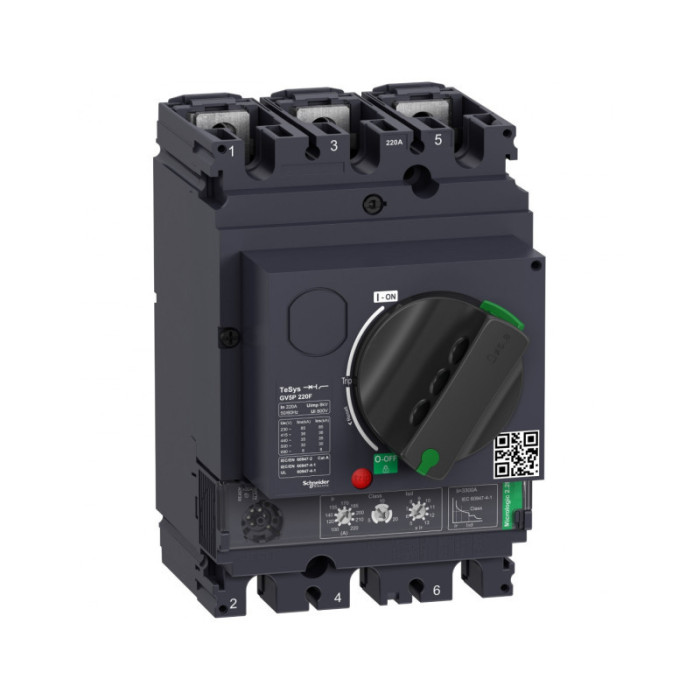 Disjoncteur Tesys GV5 3P 220 A Icu 36 kA magnéto-thermique - SCHNEIDER - GV5P220F,Disjoncteur