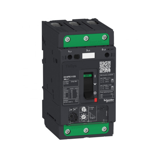 DISJONCTEUR MOTEUR TeSys TM 80A 3P 25kA - SCHNEIDER - GV4PE80B,Disjoncteur - Disjoncteur