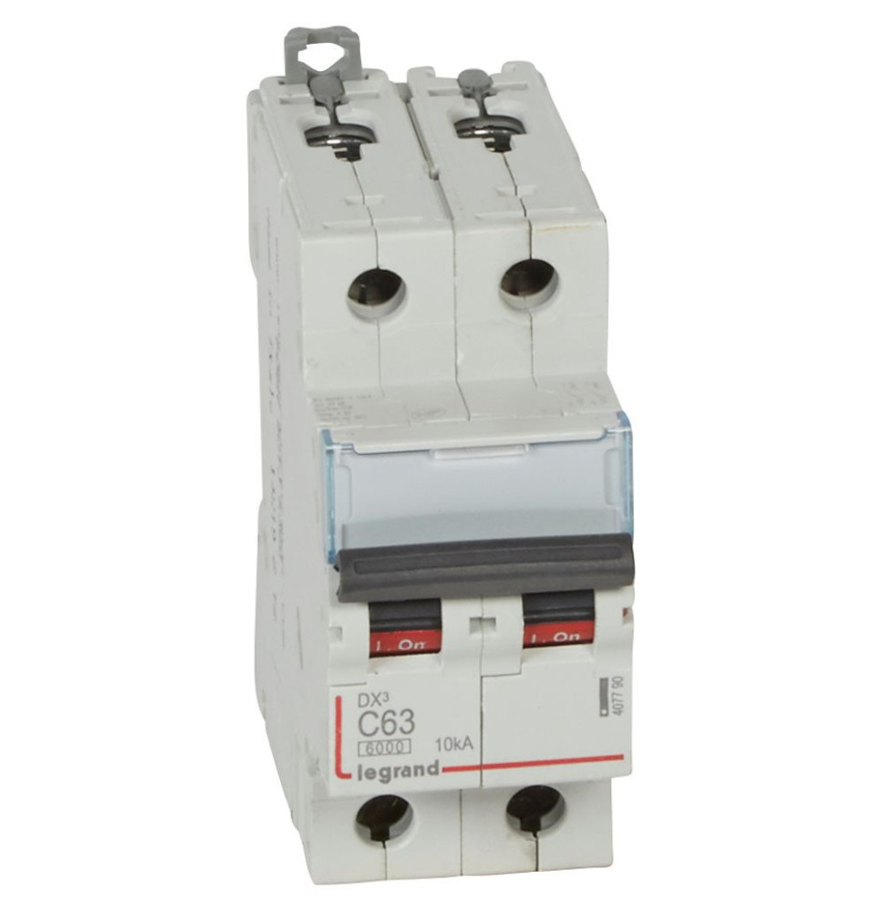 Disjoncteur DX³6000 10kA arrivée haute et départ bas à vis 2P