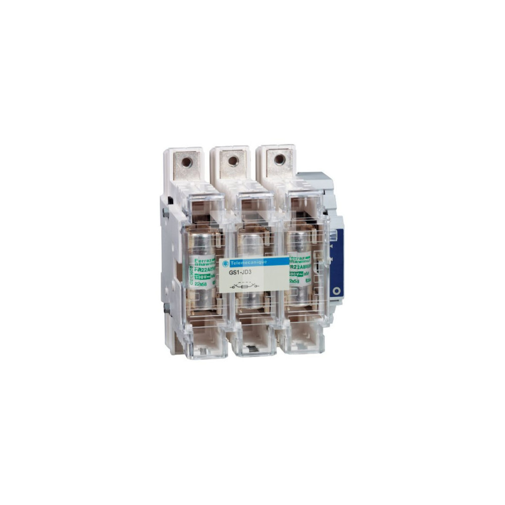 INTERRUPTEUR 3X100A 22X58MM SECTIONNEUR FUSIBLE - SCHNEIDER - GS1JD3,Interrupteurs & Accessoires