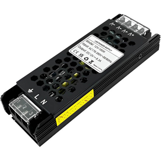 TRANSFORMATEUR LED - 100-240V MONOPHASE 100W - PROTEC