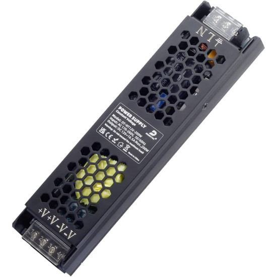 TRANSFORMATEUR LED 16,7A 100-240V MONOPHASE 12V- PROTEC