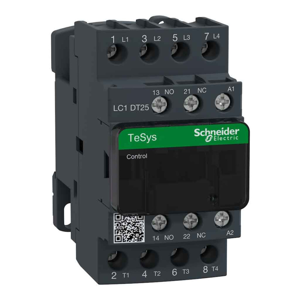 Contacteur 4 PÔLES AC-1 440V - 25A - bobine 220Vca TeSys LC1D Schneider Electric -