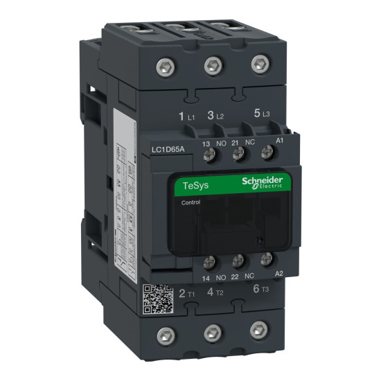 Contacteur 3 PÔLES AC-3 440V - 65A - bobine 230Vca TeSys LC1D Schneider Electric -
