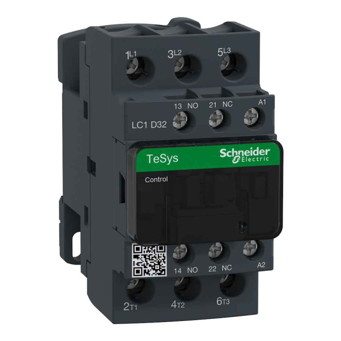Contacteur 3 PÔLES - AC-3 440V - 32A - bobine 24Vca TeSys LC1D Schneider Electric -