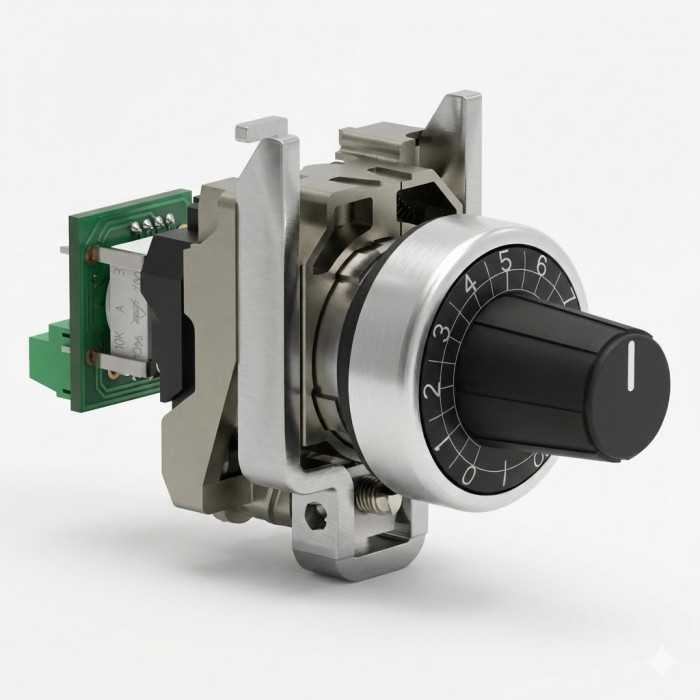 Potentiomètre complet - Ø22 - 10k - raccordement sur bornier Harmony XB4 - SCHNEIDER -