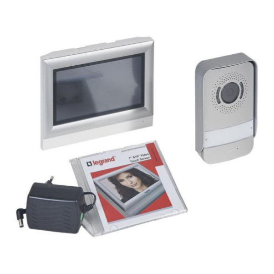 KIT PORTIER VISIOPHONE AVEC INTERPHONE ET ECRAN TACTILE 7 POUCES - Legrand - 369320,Visiophone -