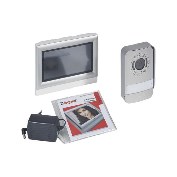 KIT PORTIER VISIOPHONE AVEC INTERPHONE ET ECRAN TACTILE 7 POUCES - Legrand - 369320,Visiophone -