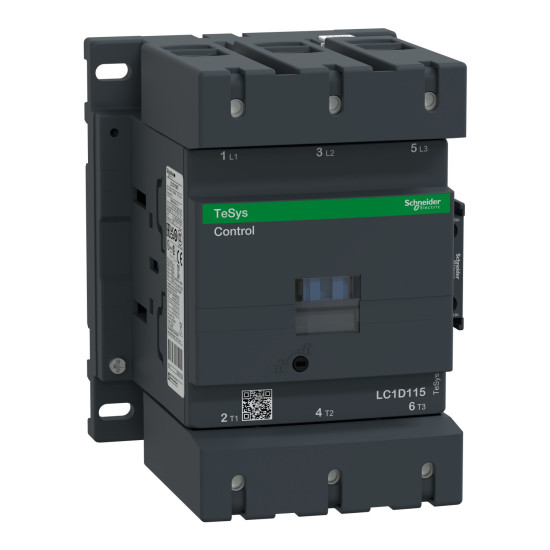 Contacteur 3 PÔLES - AC-3 440V - 115A - bobine 220Vca TeSys LC1D Schneider Electric -