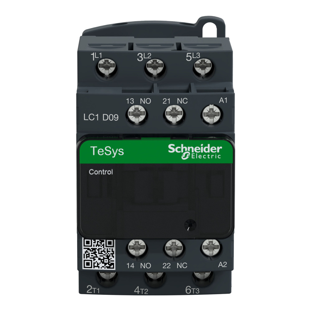 Contacteur 3 PÔLES - 3P - AC-3 440V - 9A - bobine 24Vca TeSys LC1D Schneider Electric -