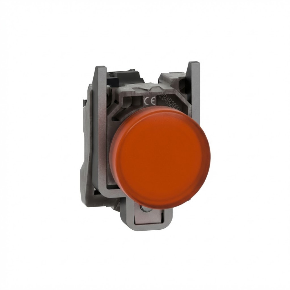 Voyant lumineux DEL - Ø22 - orange - 230V - vis étrier Harmony XB4 - SCHNEIDER - XB4BVM5,Bouton