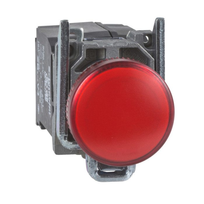 Voyant lumineux BA9s - Ø22 - rouge - direct 250V max - vis étrier Harmony XB4 - SCHNEIDER -