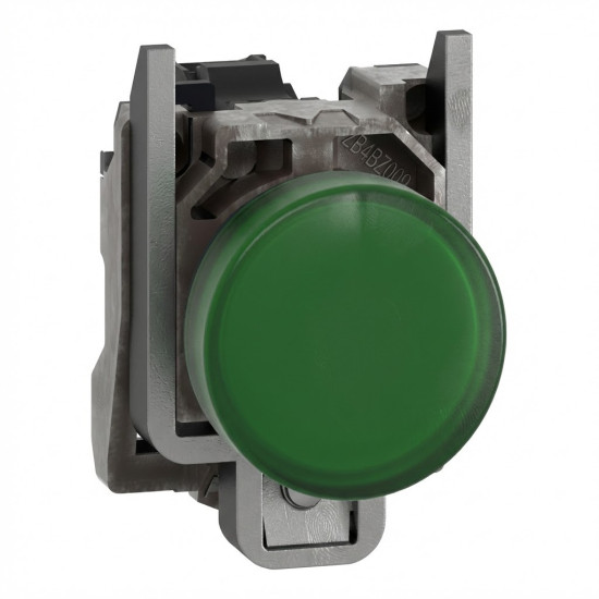 Voyant lumineux BA9s - Ø22 - vert - direct 250V max - vis étrier Harmony XB4 - SCHNEIDER -