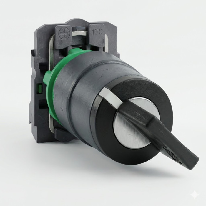 Bouton à clé 455 - Ø22 - 2 position fixe - 1F - vis étrier Harmony XB5 - SCHNEIDER - XB5AG21,Bouton