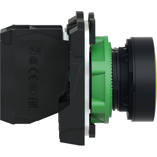 Bouton poussoir à impulsion - Ø22 - jaune - 1F - vis étrier Harmony XB5 - SCHNEIDER -