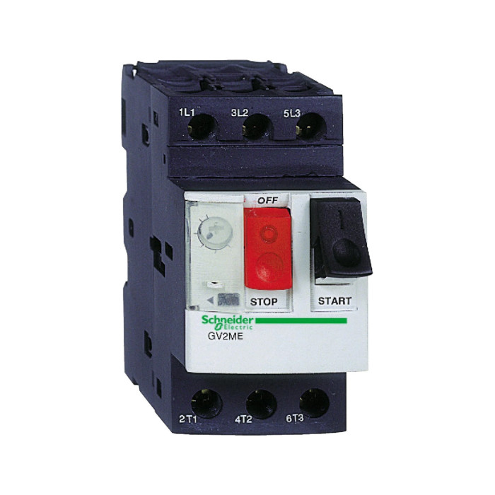 Disjoncteur moteur magnéto-thermique TeSys GV2ME 0,63..1A - 3P 3d Schneider Electric -