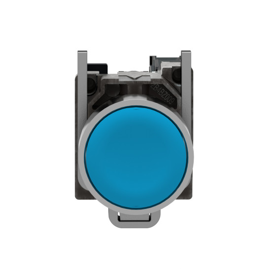Bouton poussoir à impulsion - Ø22 - bleu - 1F - vis étrier Harmony XB4 - SCHNEIDER - XB4BA61,Bouton
