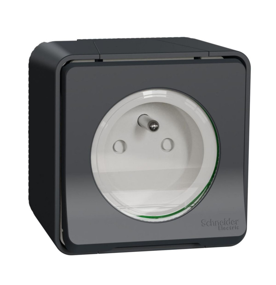 Prise courant 2P+T - saillie - IP55 - IK08 - connexion auto - Prise courant 2P+T - saillie - IP55 - IK08 - connexion auto -