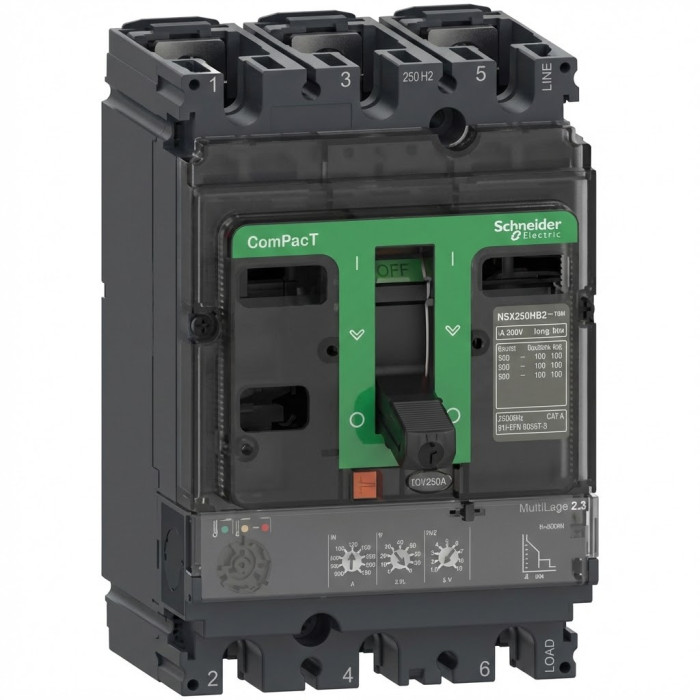 Disjoncteur - TM-D 250A - 3P3D - 36kA - montage fixe ComPacT