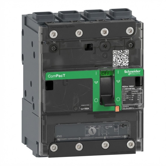 Disjoncteur - TM-D 125A - 4P4D - 36kA - borne EverLink - ComPacT NSXmF - SCHNEIDER -