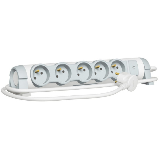 Multiprise 5 prises rotative cable 3M - Legrand - 050080,Multiprise, Rallonge, Enrouleur Legrand