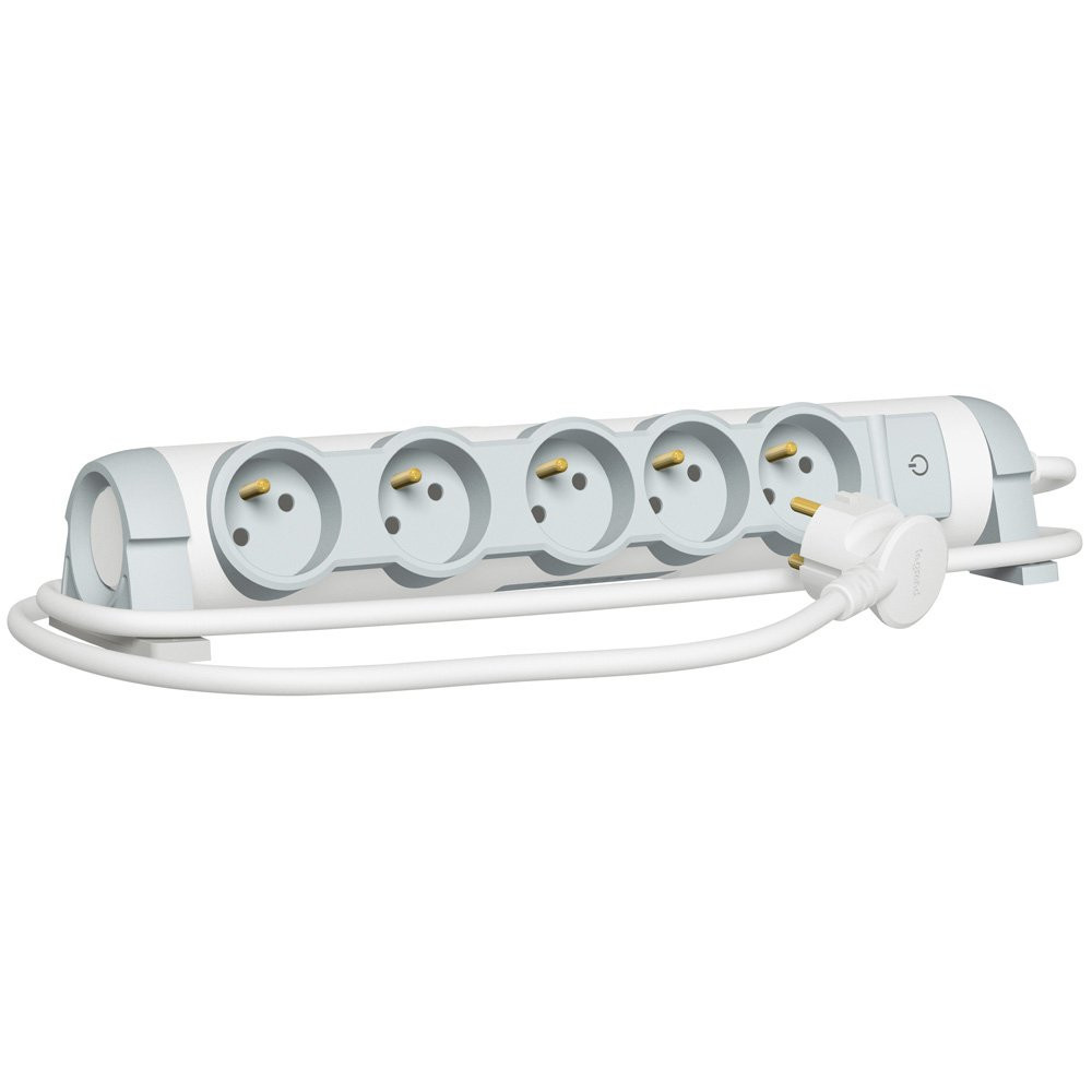 Multiprise 5 prises rotative cable 3M - Legrand - 050080,Multiprise, Rallonge, Enrouleur Legrand