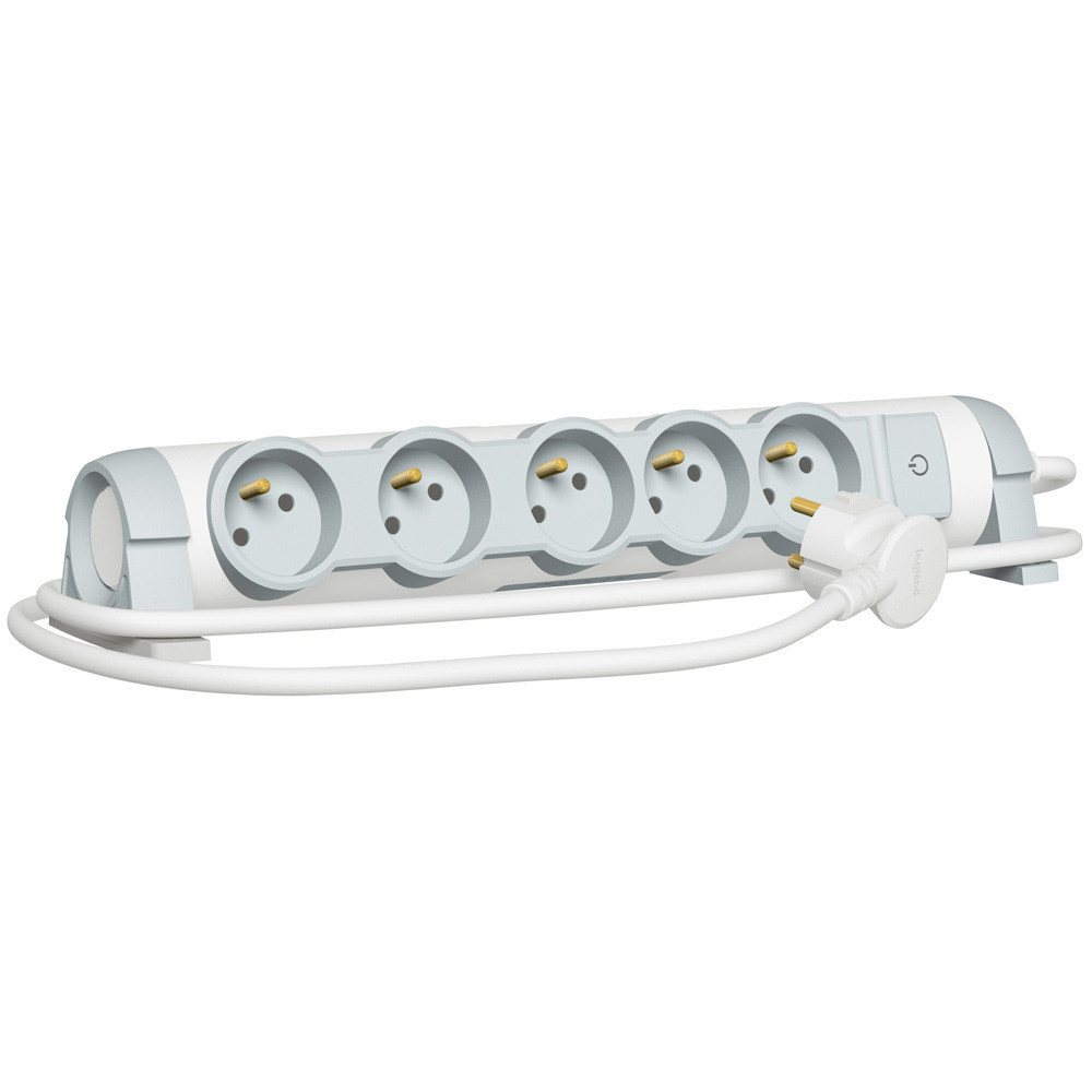 Rallonge multiprise confort - bloc de prises rotatif - 4x2P+T - cord 1,5 m - Legrand -