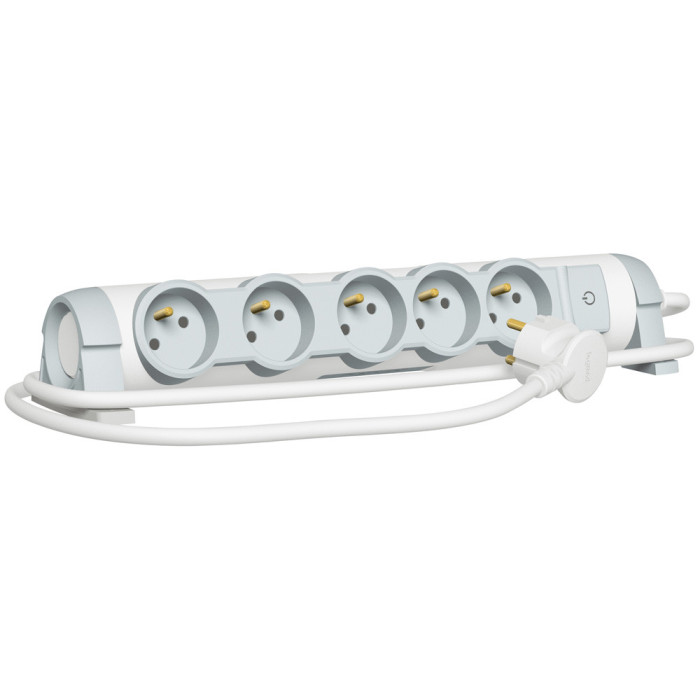 Rallonge multiprise confort - bloc de prises rotatif - 4x2P+T - cord 1,5 m - Legrand -