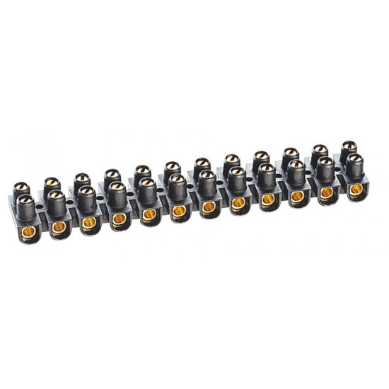 Barrette de connexion Nylbloc avec capacité assignée 10mm² - noir - Legrand - 034215,Electricité &