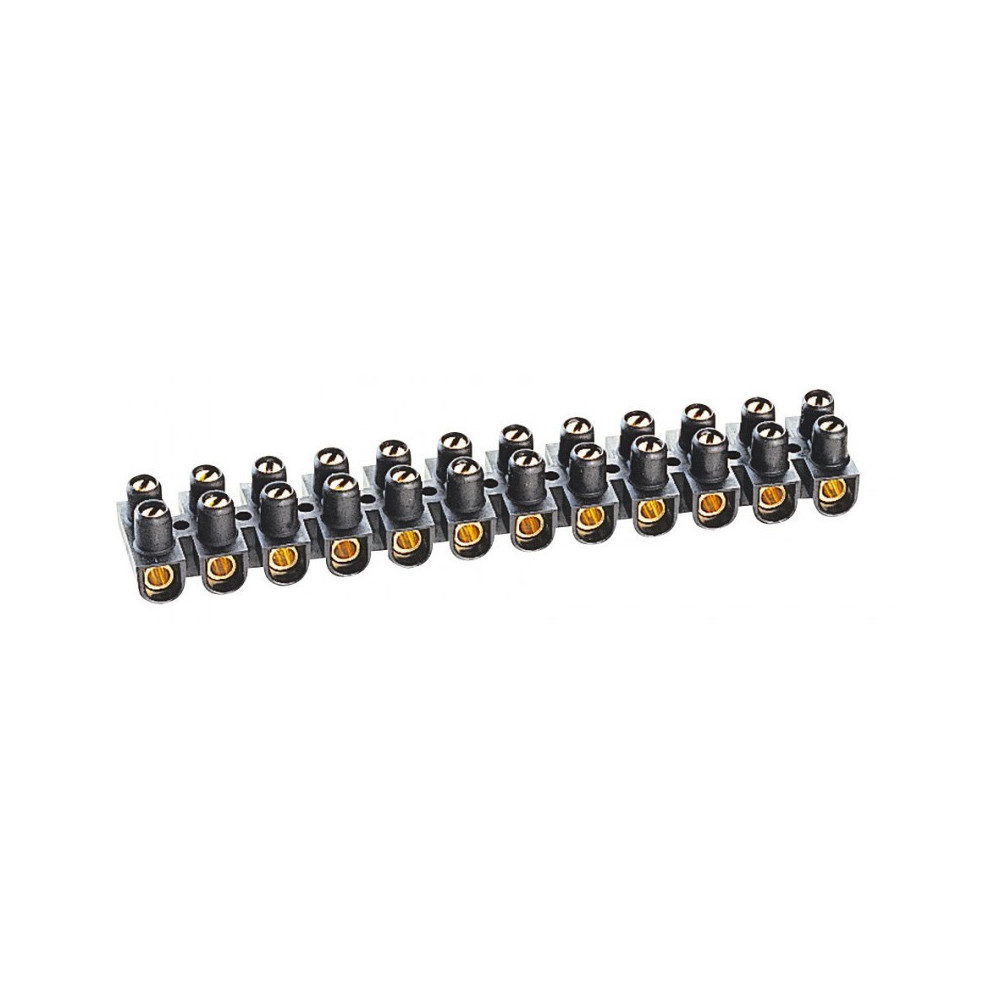 Barrette de connexion Nylbloc avec capacité assignée 10mm² - noir - Legrand - 034215,Electricité &