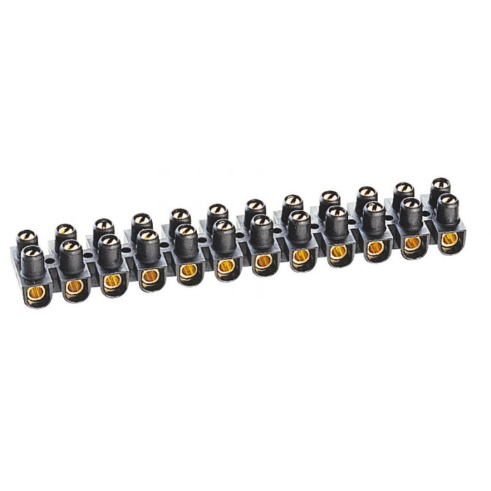 Barrette de connexion Nylbloc avec capacité assignée 10mm² - noir - Legrand - 034215,Electricité &