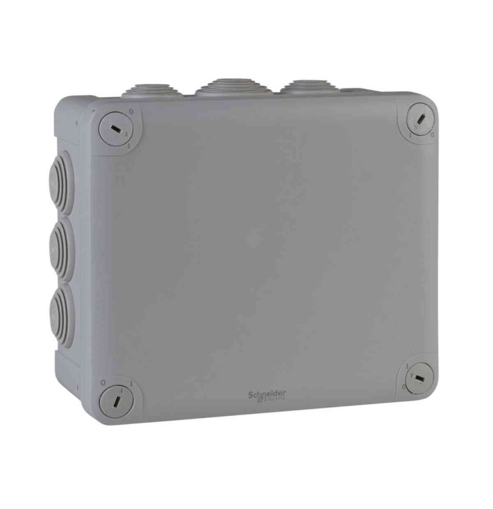 Boite de dérivation IP55 + embouts 175x150x80, gris - Mureva Boite de dérivation IP55 + embouts 175x150x80, gris - Mureva