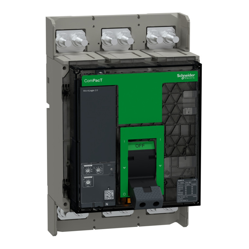 Disjoncteur Boîtier moulé ComPacT NS800N MicroLogic 2.0 800A - 3P - 50kA - fixe - manuel Schneider