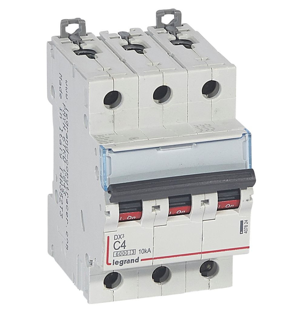 Disjoncteur DX³6000 10kA arrivée haute et départ bas à vis 3P Disjoncteur DX³6000 10kA arrivée haute et départ bas à vis 3P