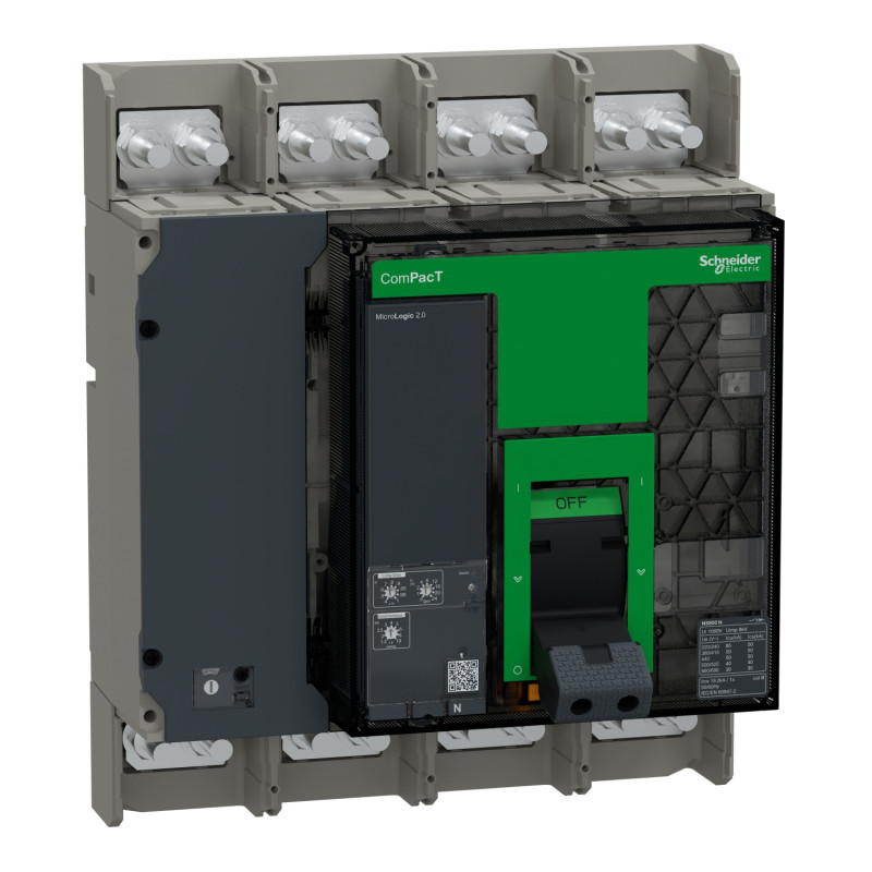 Disjoncteur Boîtier moulé ComPacT NS800N MicroLogic 2.0 800A - 4P - 50kA - fixe - manuel Schneider