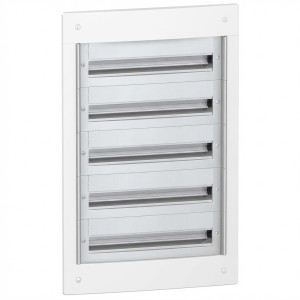 Coffret encastré - 5 rangées 24 modules - Pragma - SCHNEIDER - PRA22524,Coffrets & Armoires Pragma