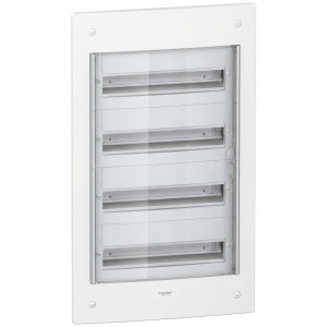 Coffret encastré - 4 rangées 18 modules - Pragma - SCHNEIDER - PRA32418,Coffrets & Armoires Pragma