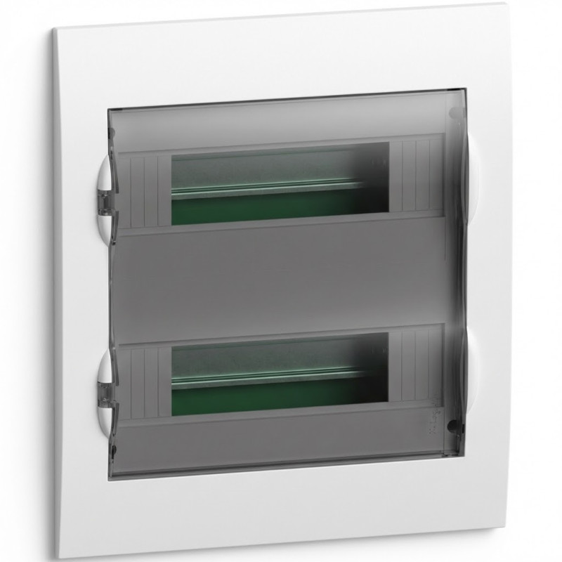 Coffret encastré 24 modules - Porte fumée Easy9 - SCHNEIDER - EZ9E212S0F,Coffrets - Armoires et
