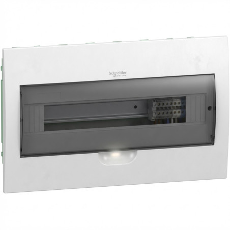 Coffret encastré 18 modules - porte fumée Easy9 - SCHNEIDER - EZ9E118S2F,Coffrets - Armoires et
