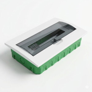 Coffret encastré 18 modules - porte fumée Easy9 - SCHNEIDER - EZ9E118S2F,Coffrets - Armoires et