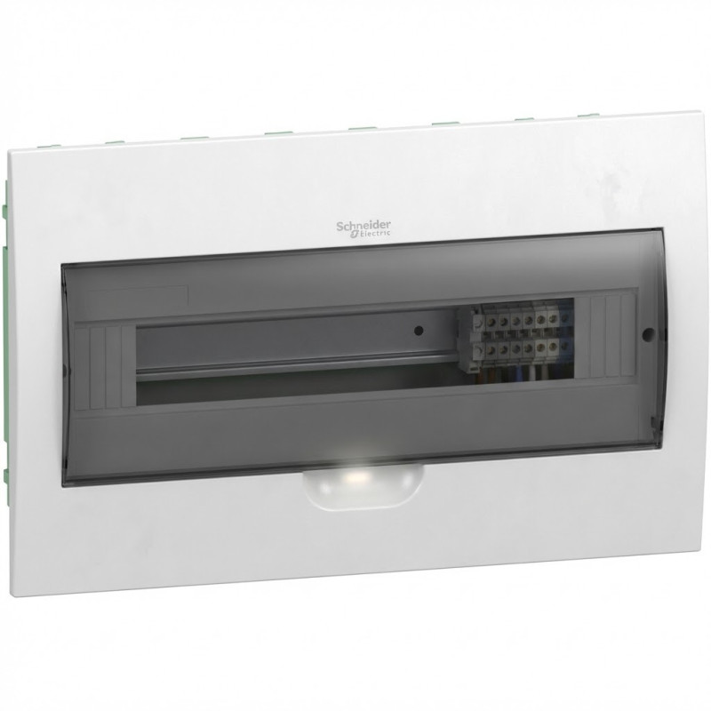 Coffret encastré 18 modules - porte fumée Easy9 - SCHNEIDER - EZ9E118S0F,Coffrets - Armoires et