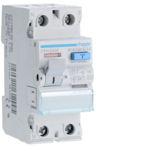 Interrupteur Differentiel 2poles 40a 300ma Hi - Hager - CFH240F