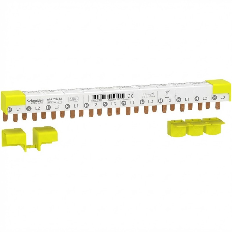Peigne de raccordement Clario iC40, 3P+N, 12 modules, 80 A -