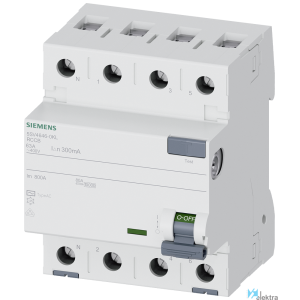 Disjoncteur Différentiel 4P 25A 300mA 400V - SIEMENS - 5SV4642-0