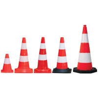Cone de signalisation plastique